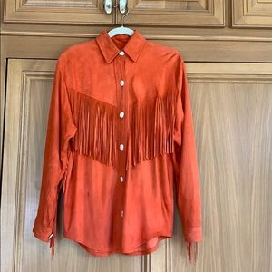 Suede blouse